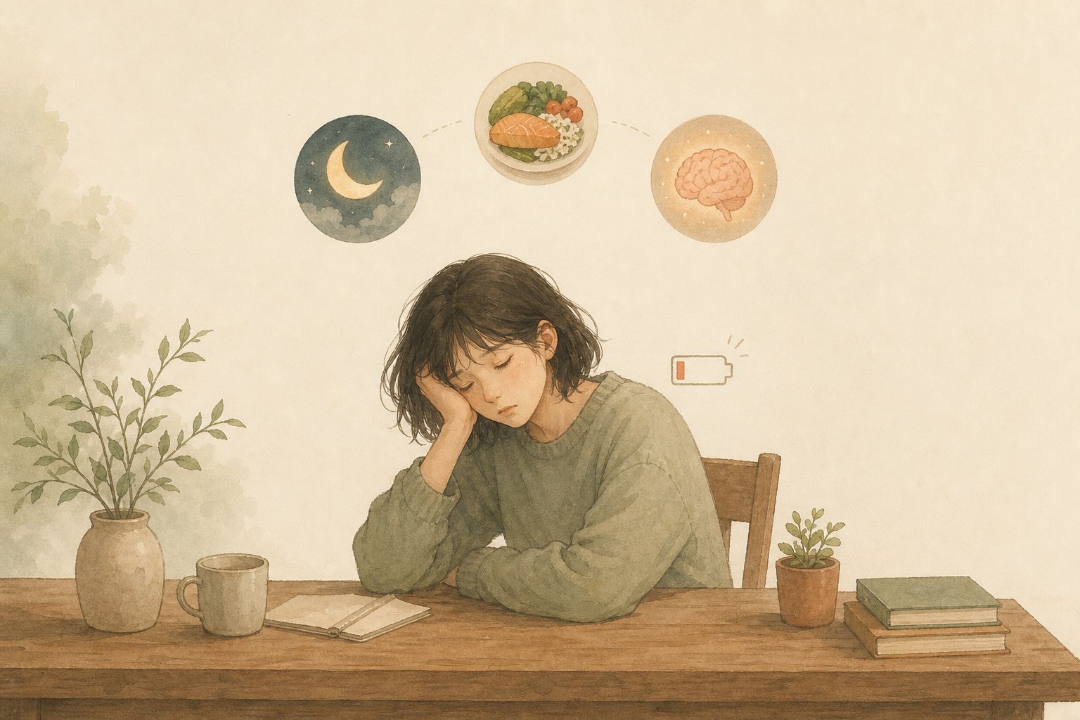 Featured image of post 為什麼每天都很累、越休息越累？睡眠品質如何影響身體充電？血糖波動為什麼讓人吃飽就想睡？大腦過勞和慢性發炎也會造成疲勞嗎？破解疲勞的關鍵是管理睡眠、穩定血糖和幫大腦減壓！