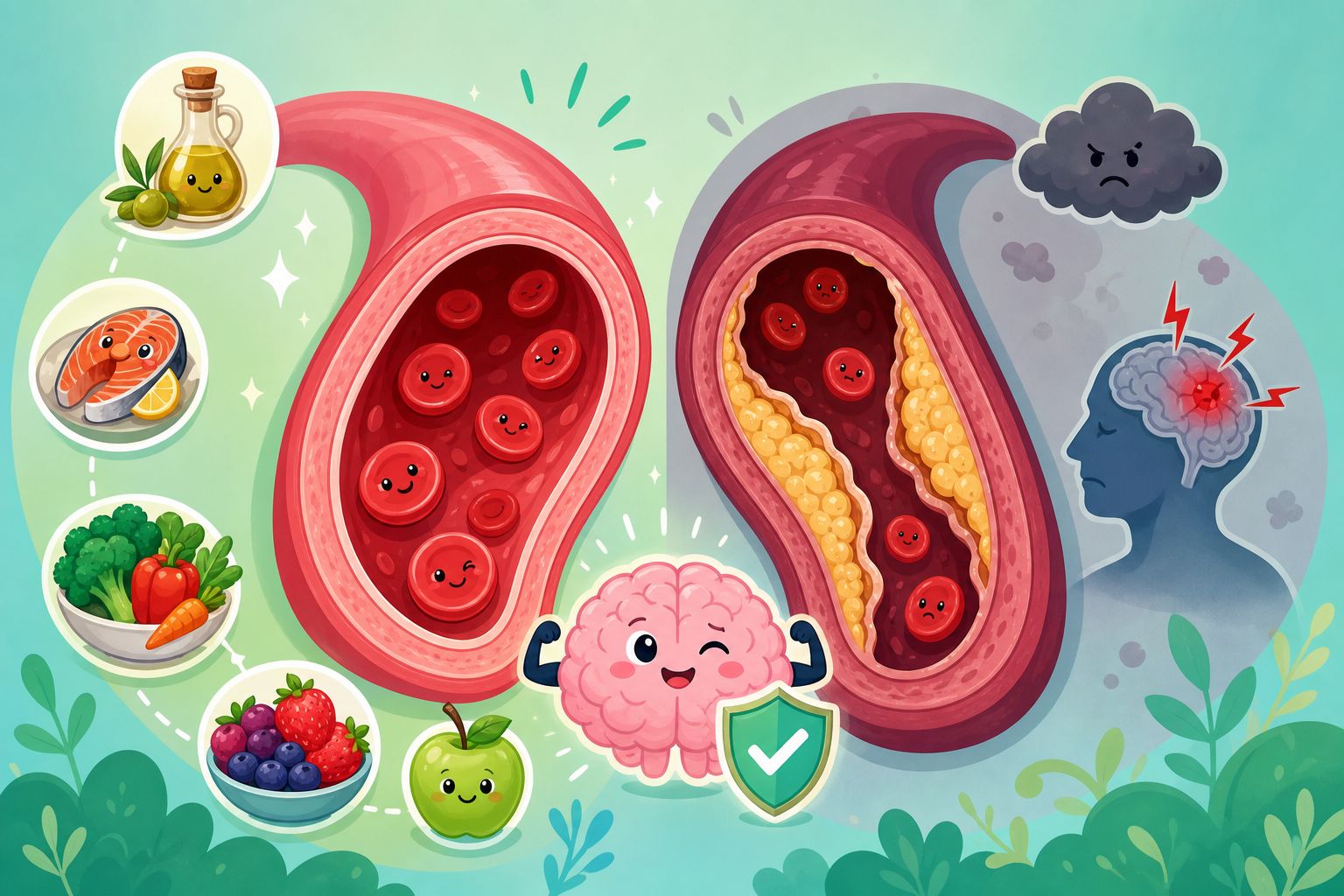 Featured image of post How Do Blood Vessels Slowly Deteriorate? What Are the Warning Signs of Arteriosclerosis? Why Is There No Feeling Even When a Vessel Is 50% Blocked? Why Are Strokes Especially Common in Winter? High Blood Pressure, High Blood Lipids, and High Blood Sugar Are All Enemies of Blood Vessels! Protect Your Blood Vessels with Diet and Exercise to Stay Away from Stroke!