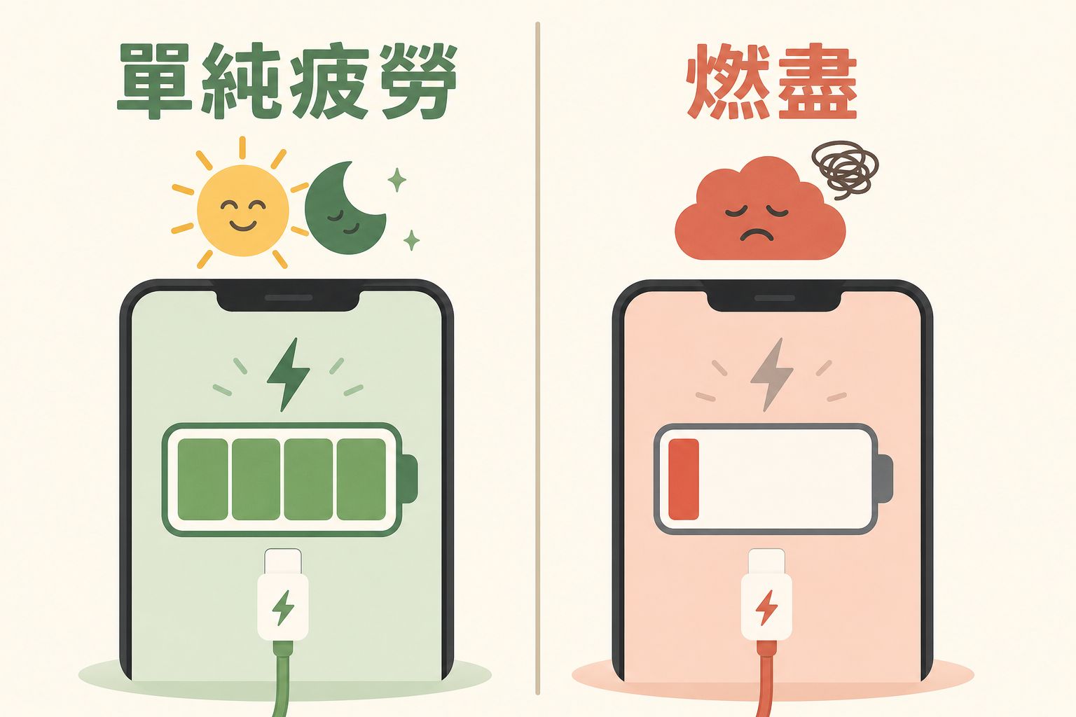 單純疲勞與燃盡的差別